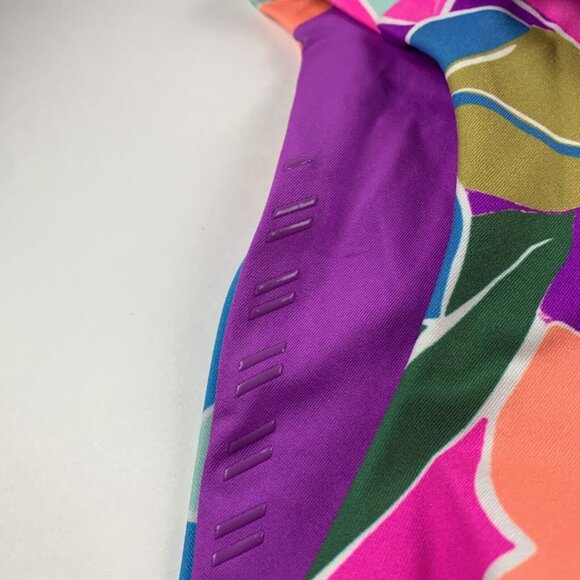 Hurley Max Isla Full Tab Side Bottoms Women's XS Violet Floral Swim Beach Bikini - Picture 5 of 9